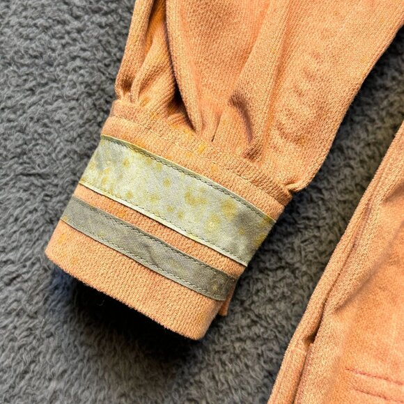 Vintage Unique Rose Corduroy Tunic With Nehru Collar & Quilted Bodice - Picture 11 of 16